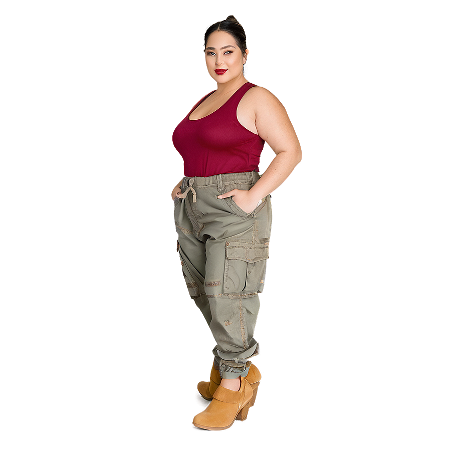 Plus Size Cargo Pants Png 06132024