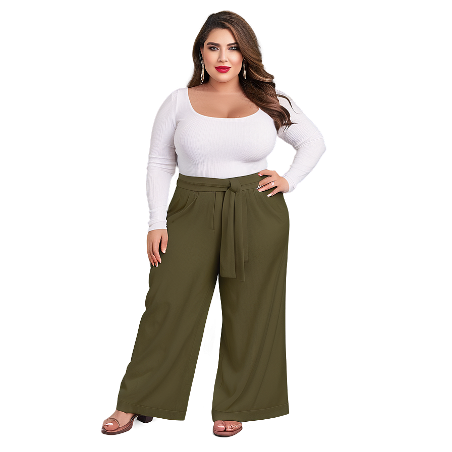 Plus Size Wide Leg Pants Png Kvw50