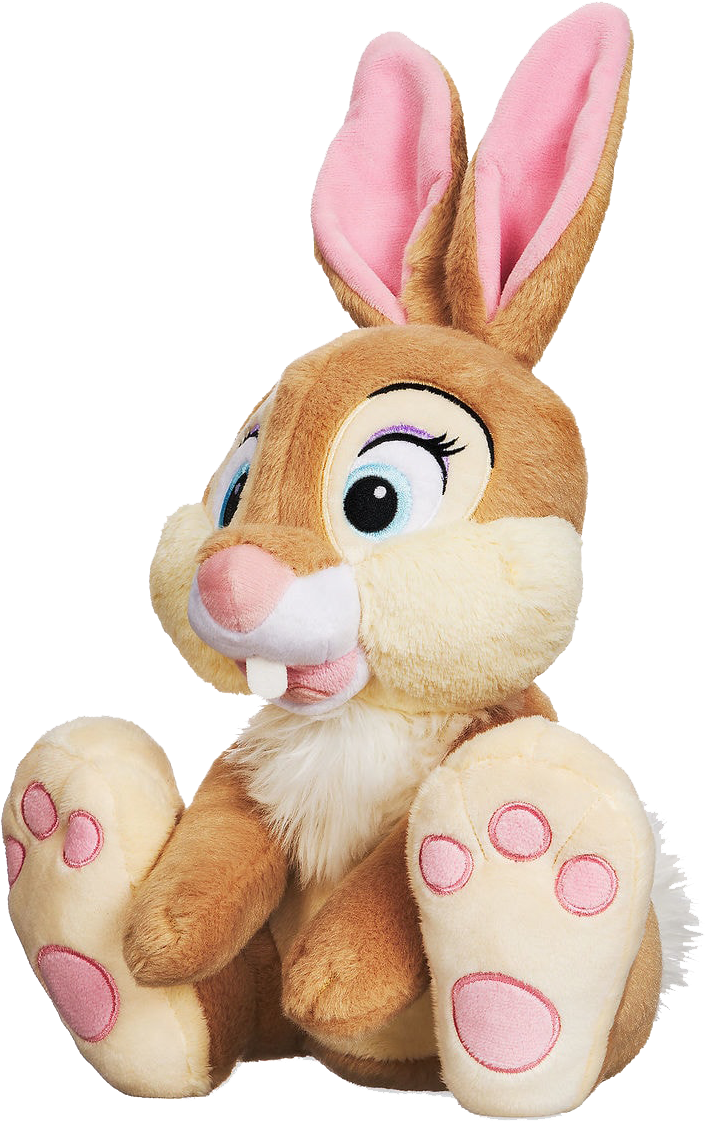 Plush Bunny Toy Sitting Pose