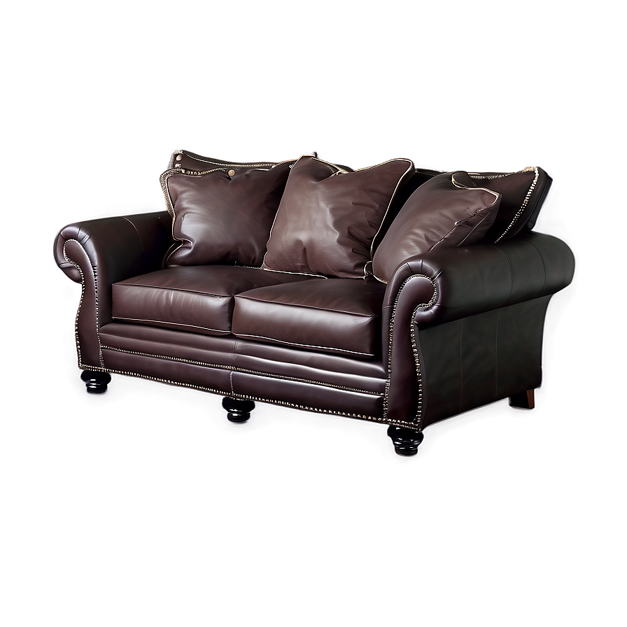 Plush Deep-seated Sofa Png 17