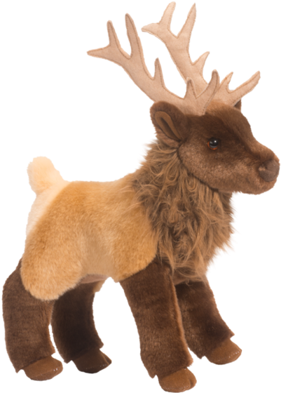Plush Elk Toy Standing