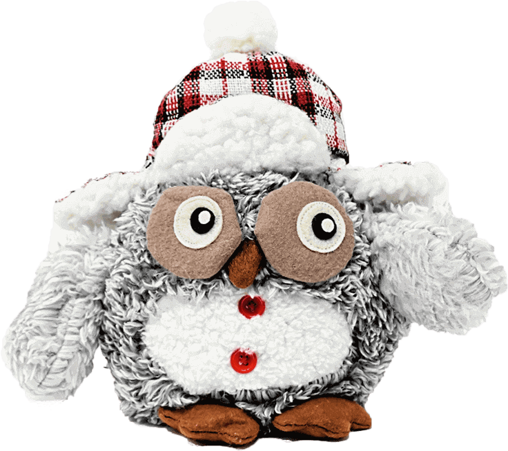 Plush Owl Winter Hat