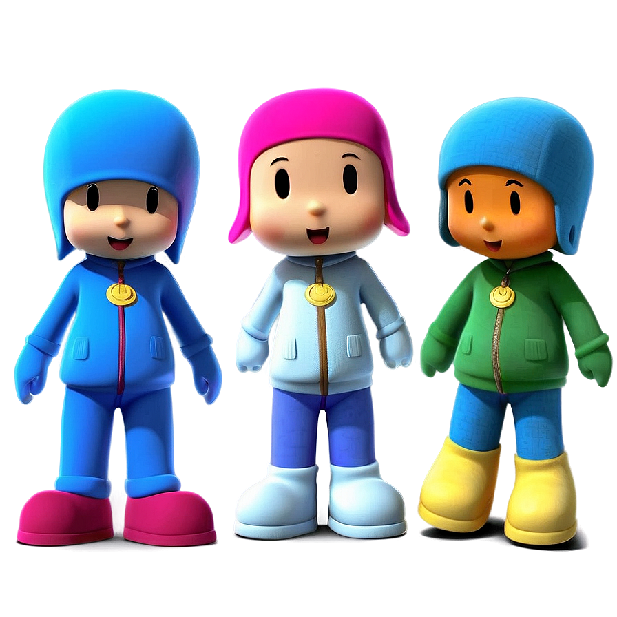 Pocoyo And Friends Illustration Png 05232024
