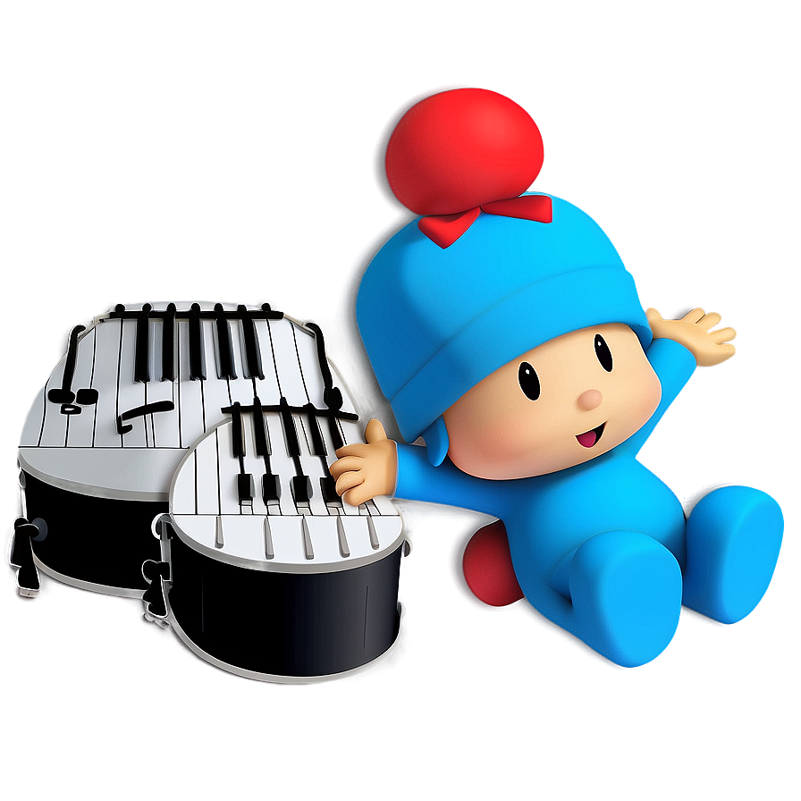 Pocoyo And Musical Instruments Png 05232024