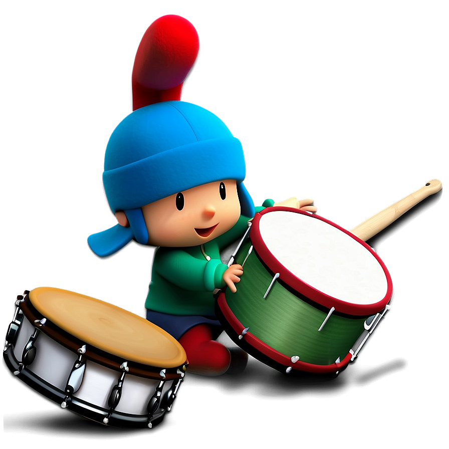 Pocoyo Playing Drums Png 21