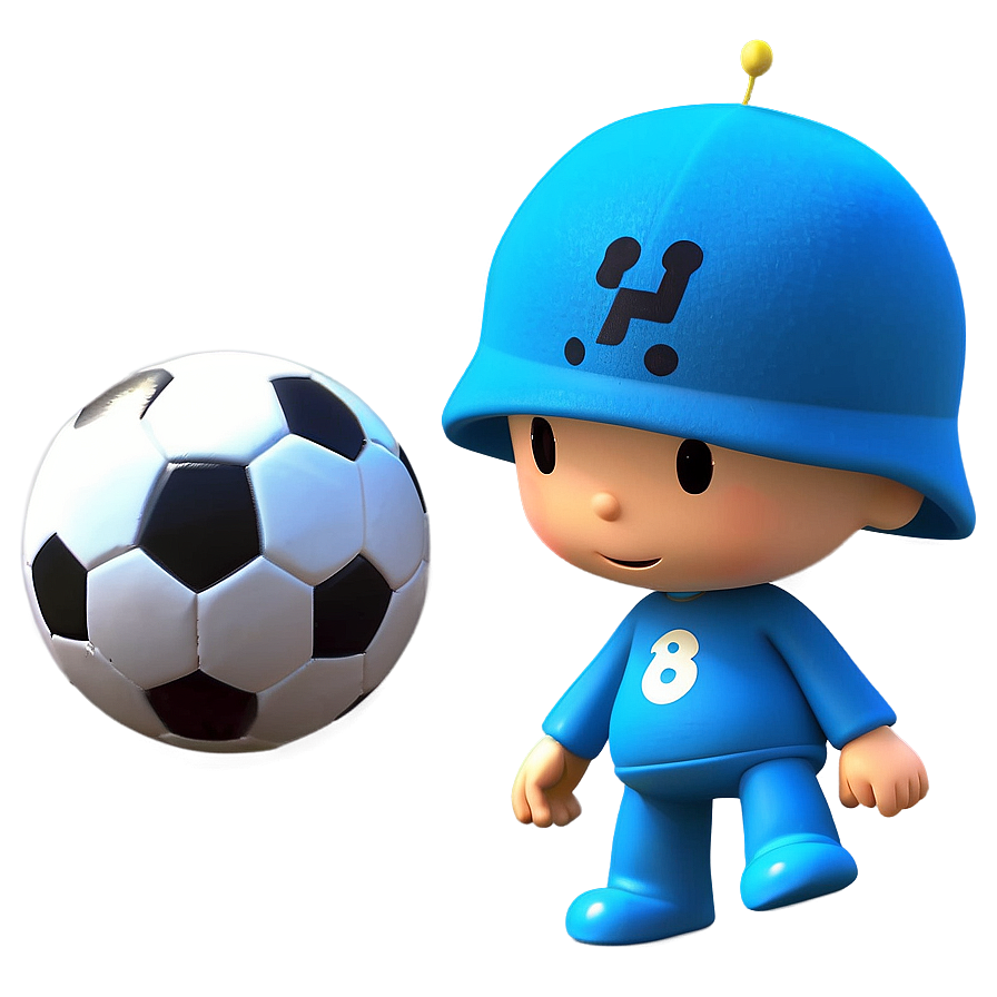 Pocoyo Playing Soccer Png 15