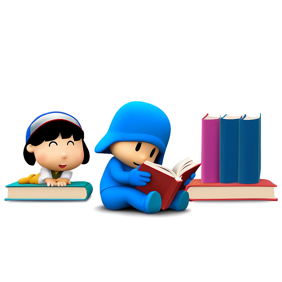 Pocoyo Reading A Book Png Etk59