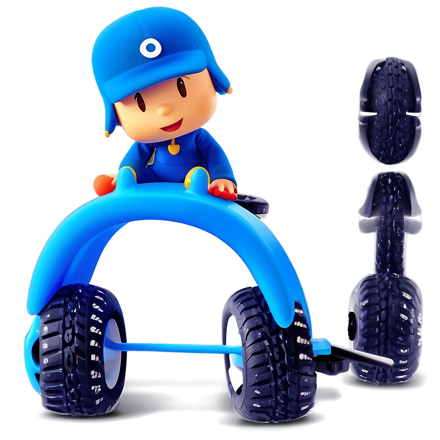 Pocoyo Riding Car Picture Png 05232024