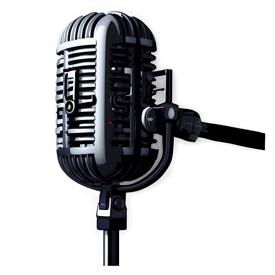 Podcast Microphone In Studio Setting Png 60