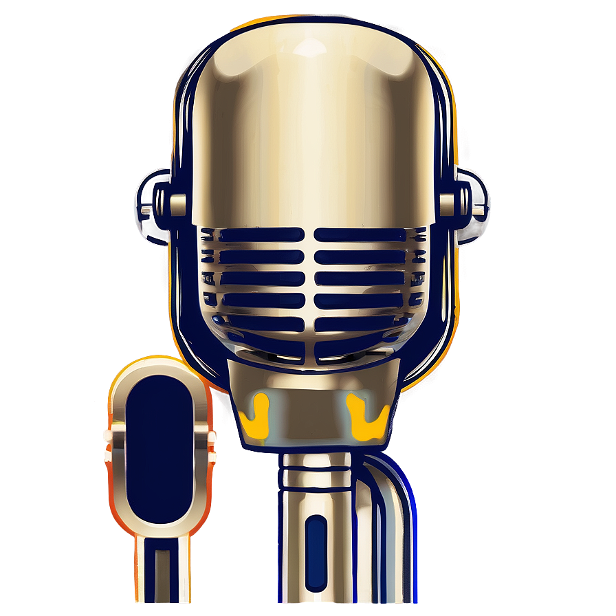 Podcast Microphone With Headphones Png 67