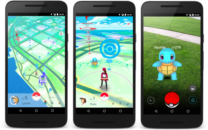 Pokemon Go Gameplay Screenshots