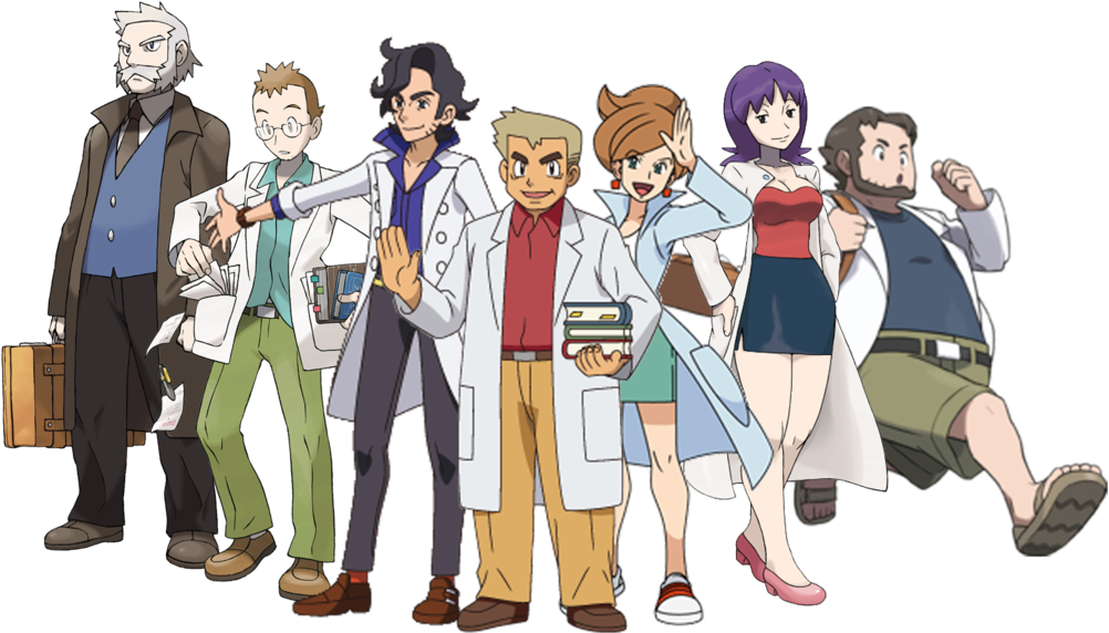 Pokemon Professors Group Illustration