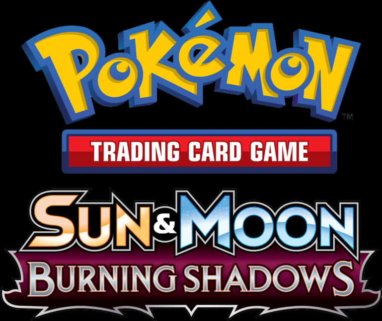 Pokemon T C G Sunand Moon Burning Shadows Logo