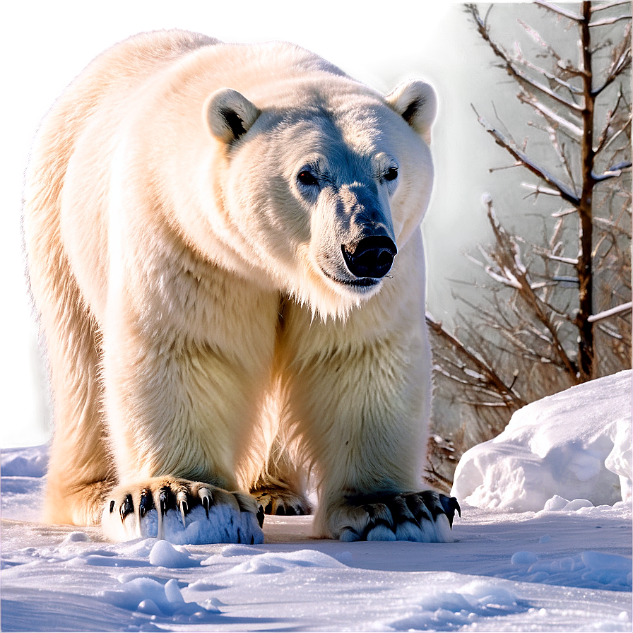 Polar Bear Habitat Scene Png Adp6