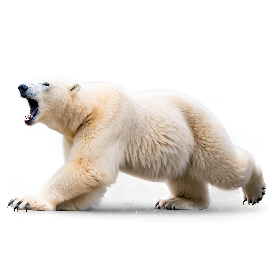 Polar Bear Roaring Png Kid