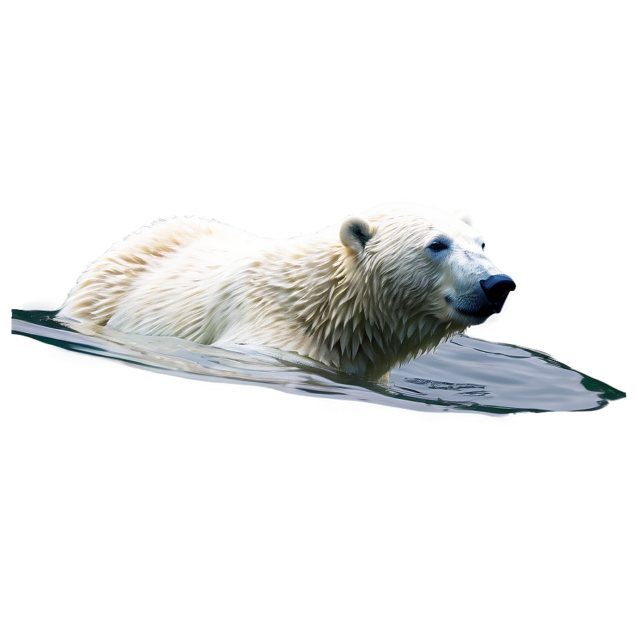 Polar Bear Swimming Png Ocl