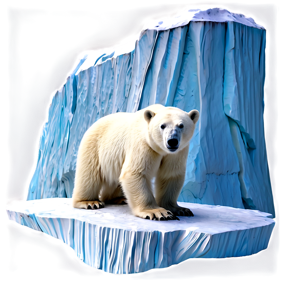 Polar Bear With Iceberg Png Xko72