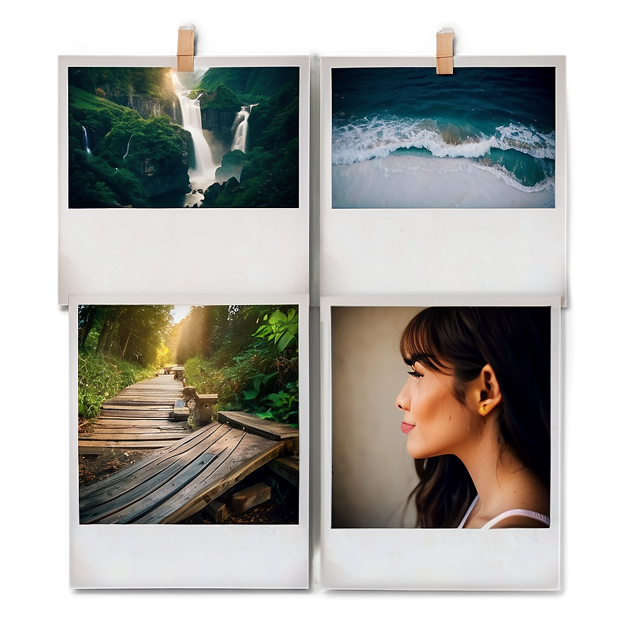 Polaroid Gallery Wall Template Png 92