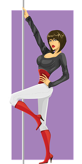 Pole_ Dancer_ Illustration_ Vector