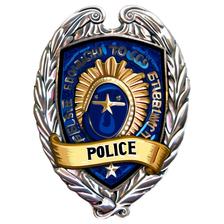 Police Badge With Wreath Png Jod9