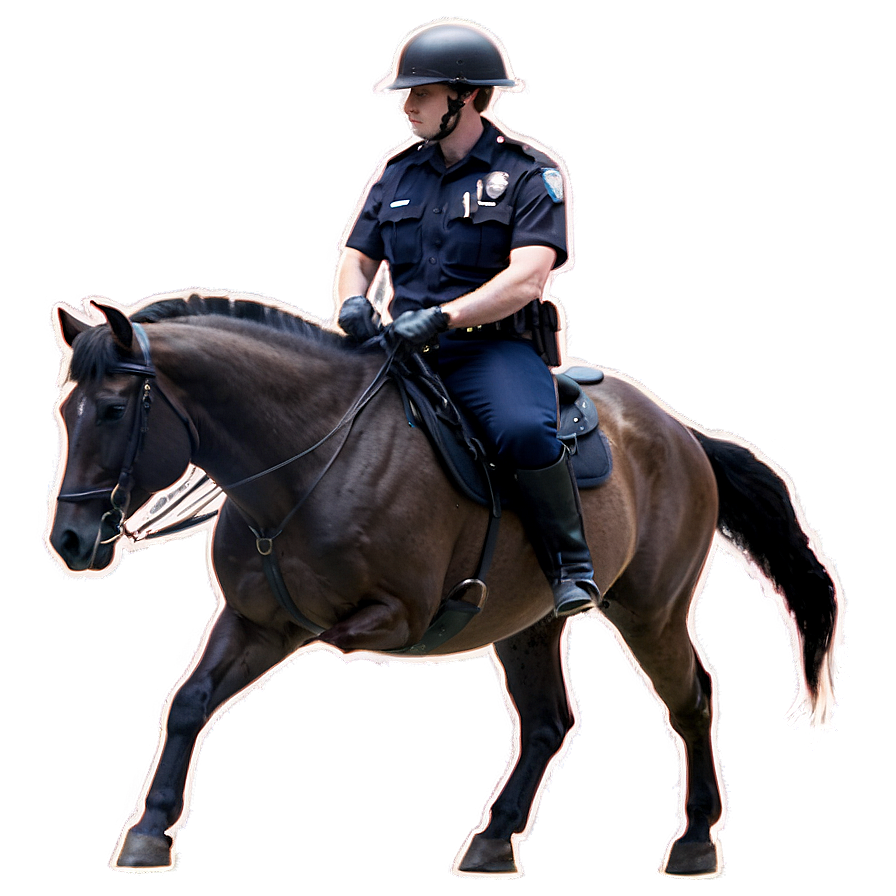 Police Officer On Horseback Png 81