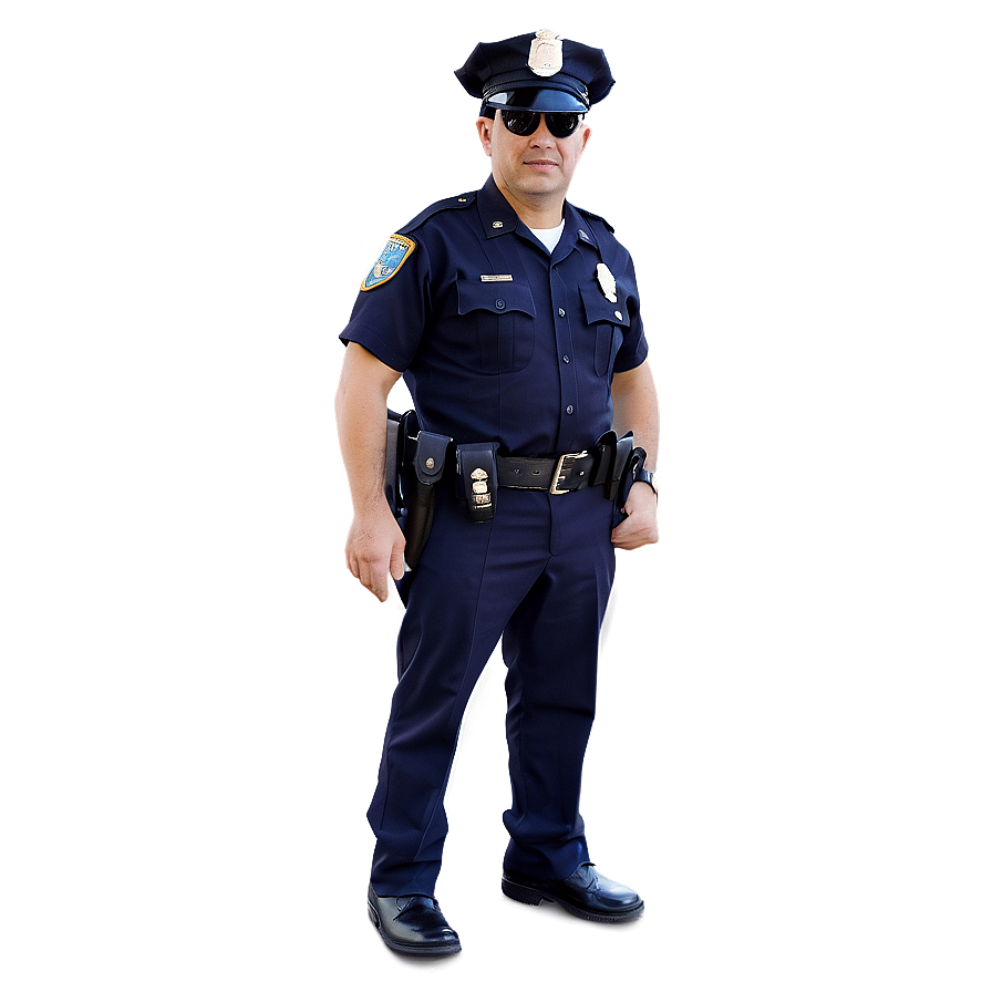 Police Officer With Flashlight Png Skd72