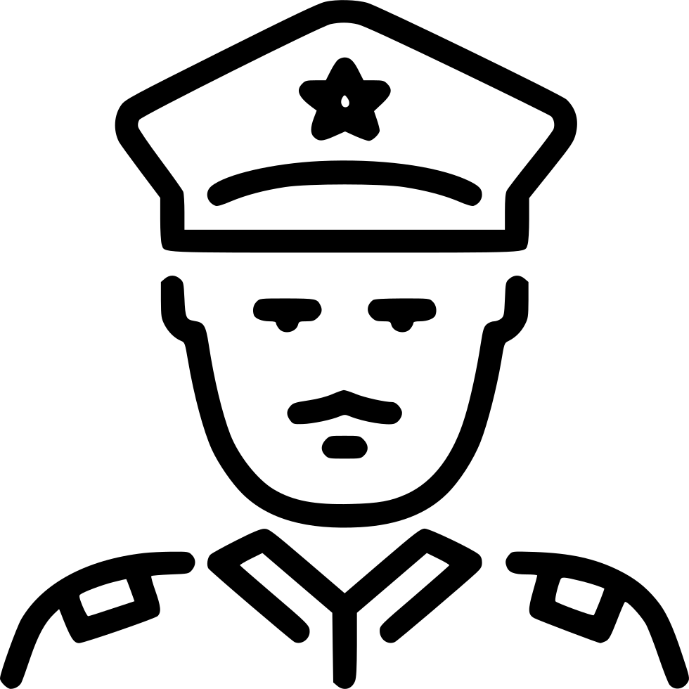 Policeman Icon Graphic