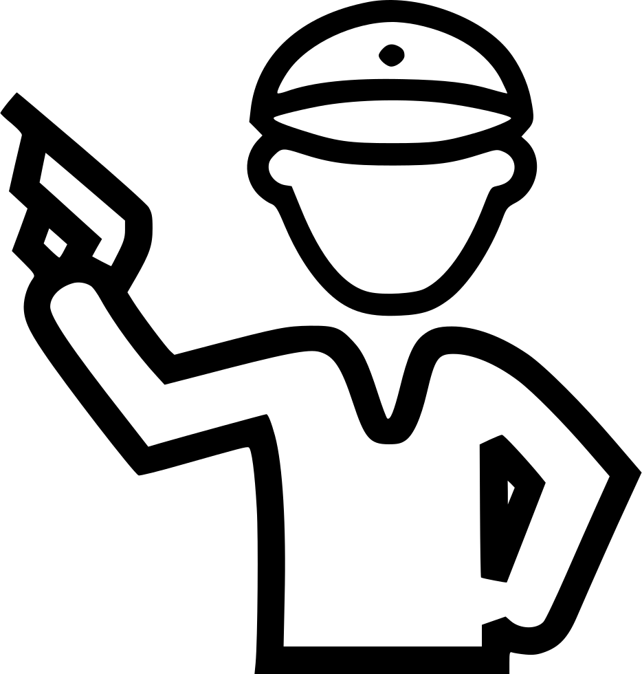 Policeman Icon Outline