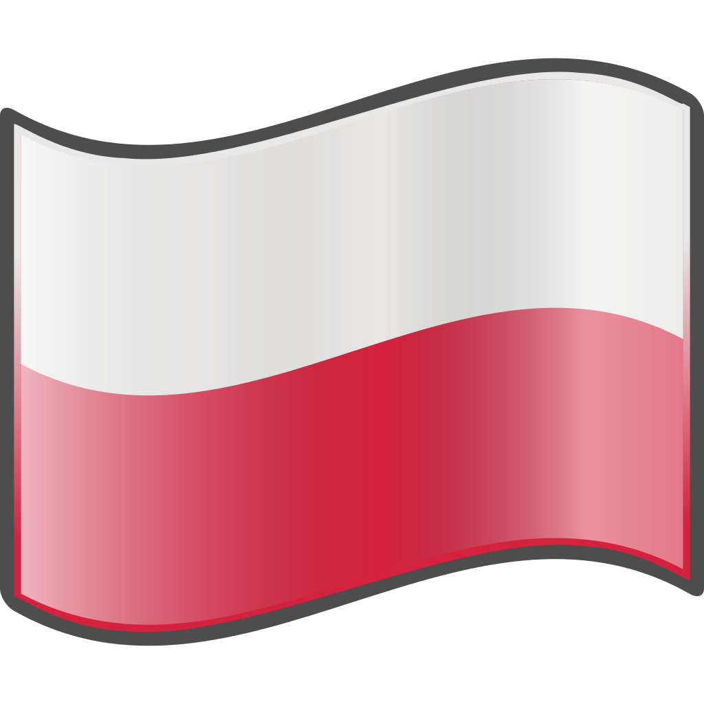 Polish National Flag Waving