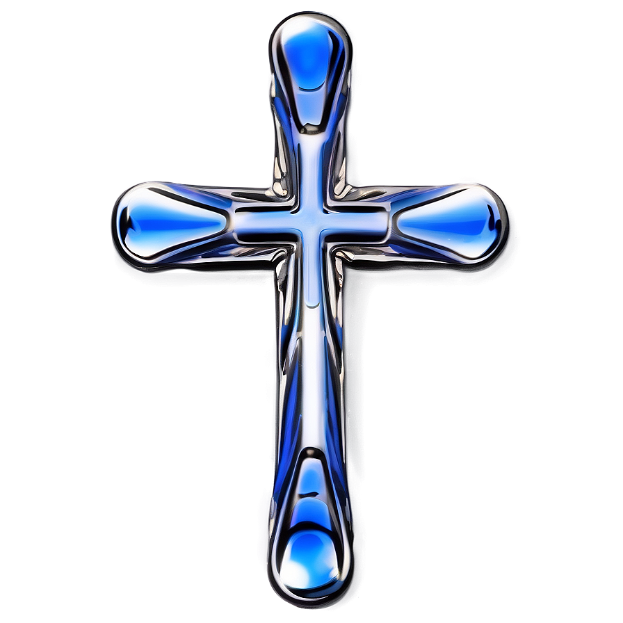 Polished Blue Cross Png 85