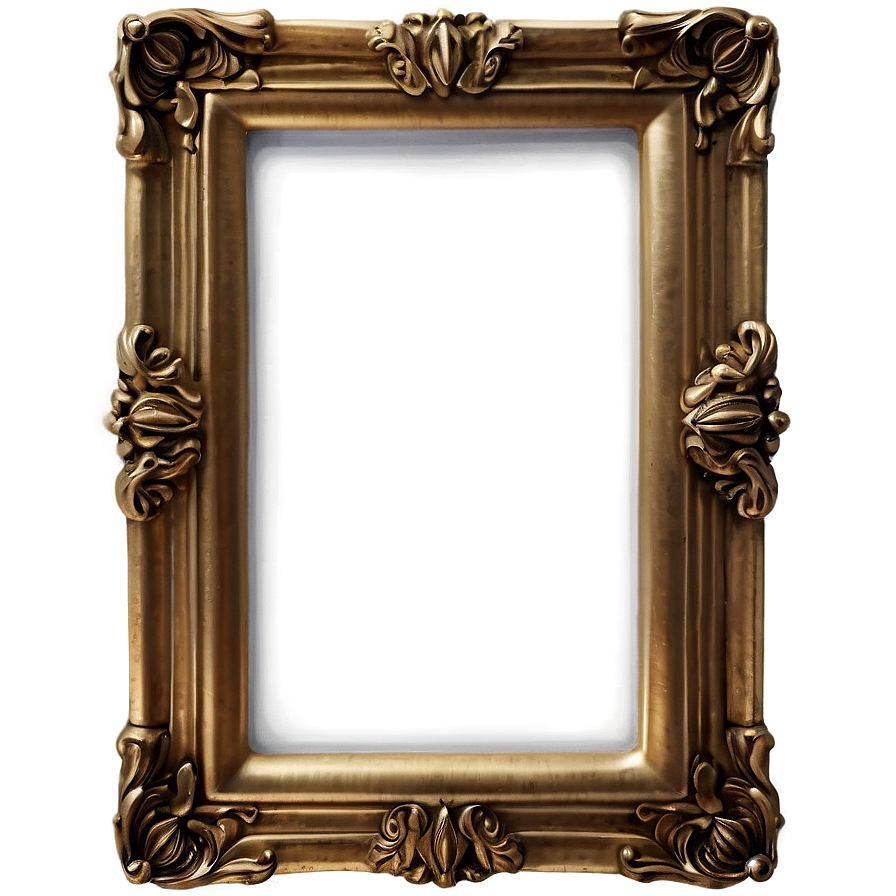 Polished Bronze Mirror Frame Png Syl82