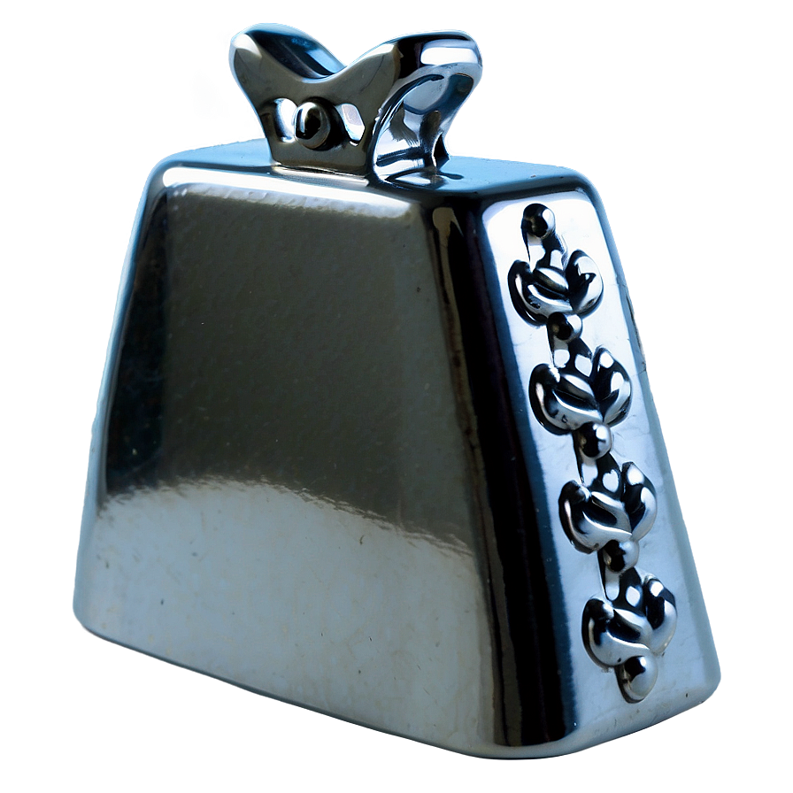 Polished Finish Cowbell Png 27