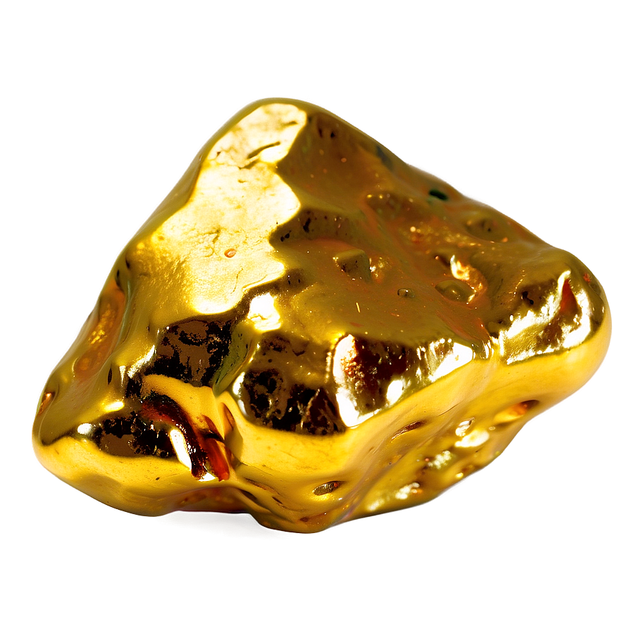 Polished Gold Nugget Png Hac