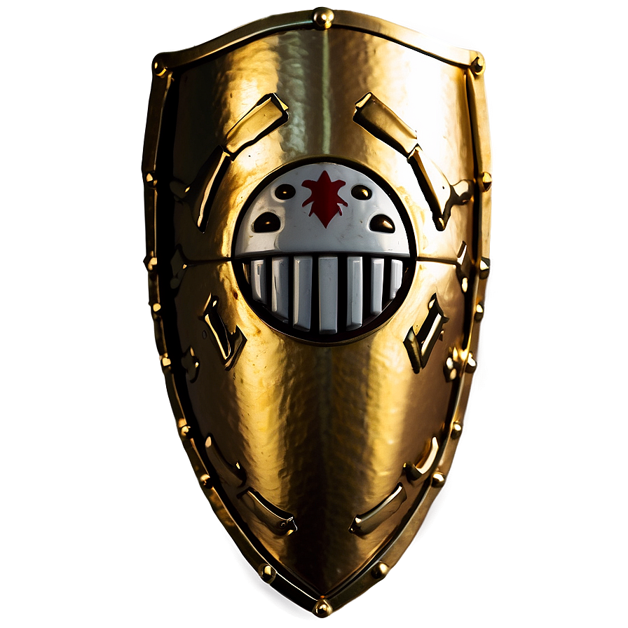 Polished Gold Shield Png Rih