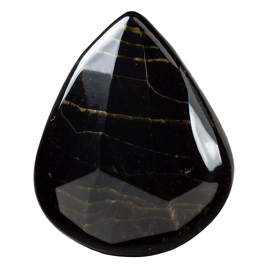 Polished Obsidian Gemstone Png 23