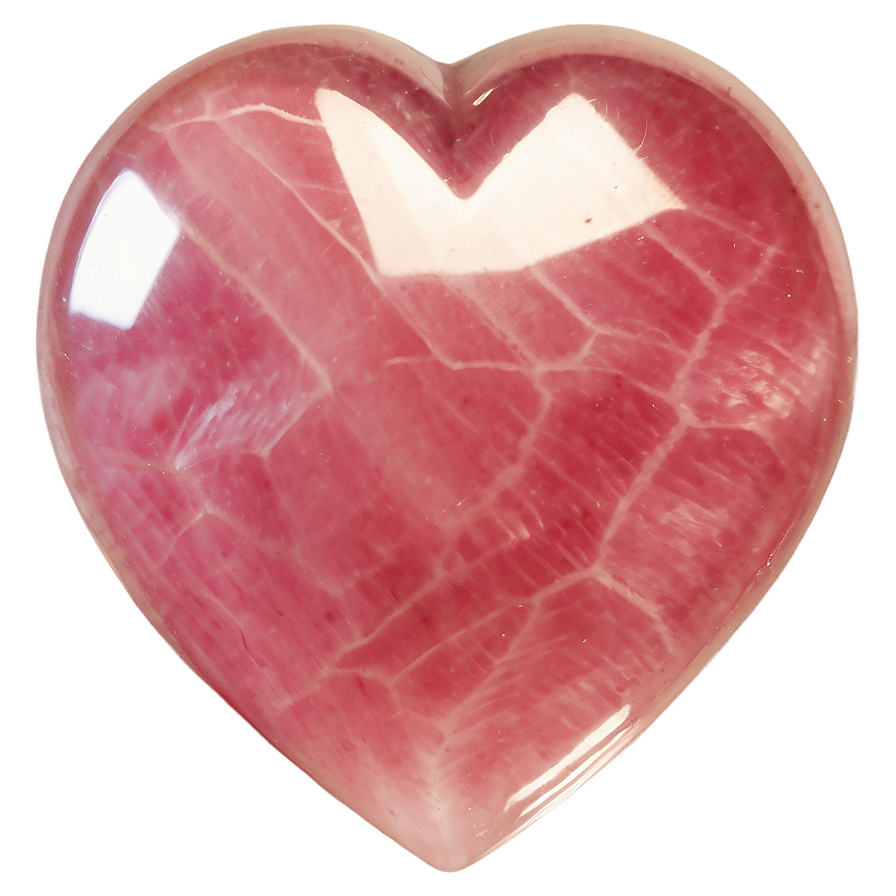 Polished Rose Quartz Heart Png 06272024