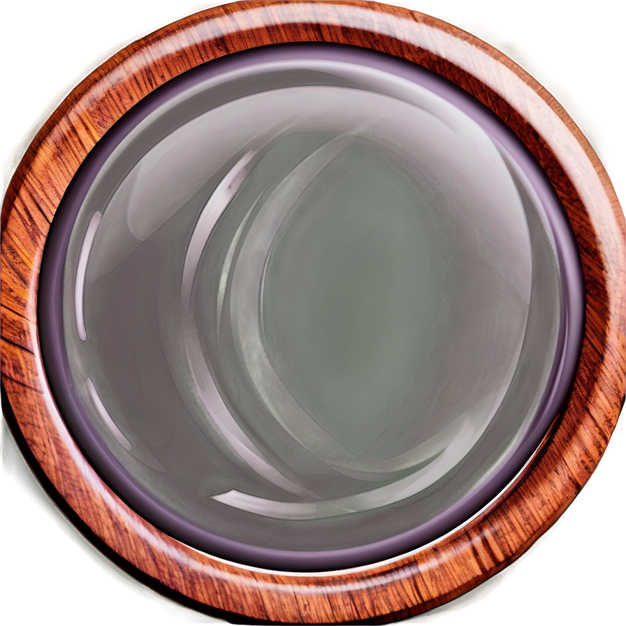 Polished Wood Circle Illustration Png 06282024