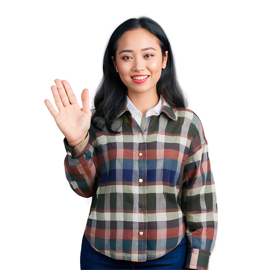 Polite Person Waving Png Njc