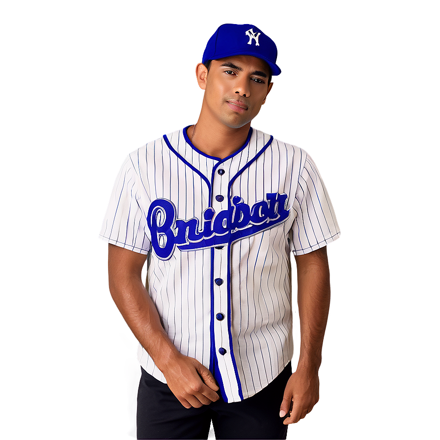 Polka Dot Baseball Wearing Jersey Png 06282024