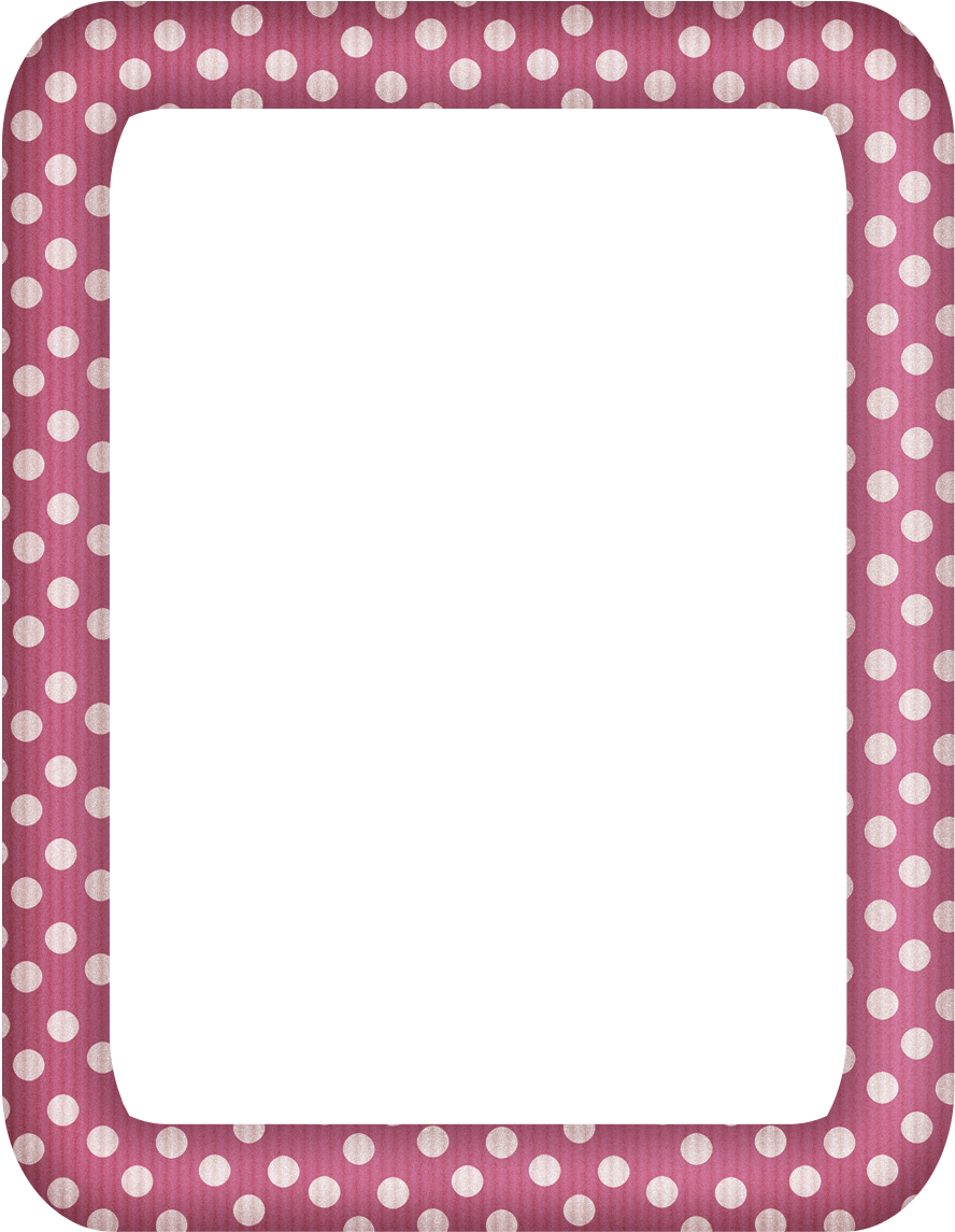 Polka Dot Border Frame Clipart