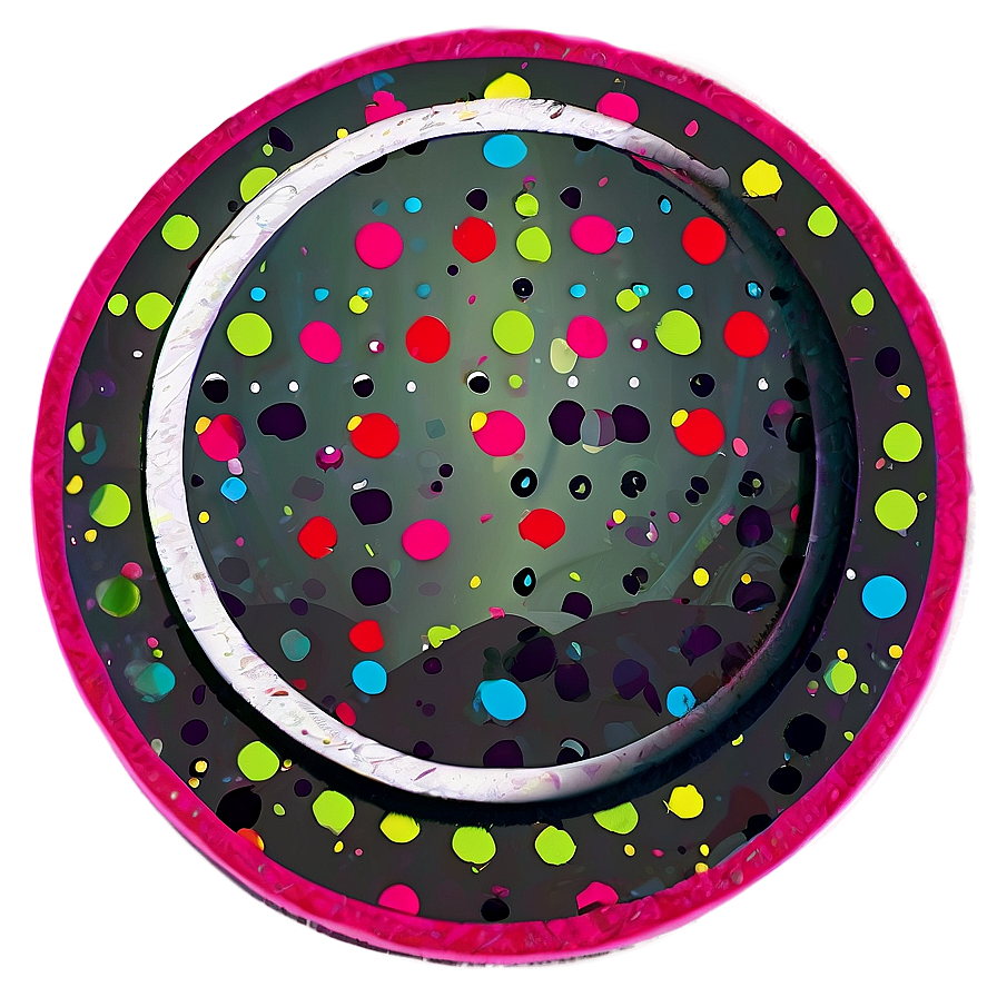 Polka Dot Circle Sticker Png 45