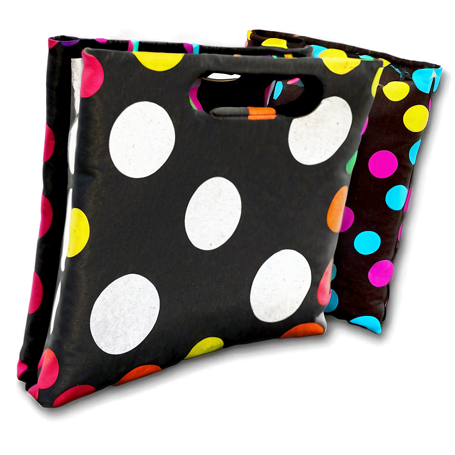 Polka Dot Cornhole Bag Png Aem22