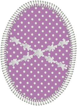 Polka Dot Easter Egg Design