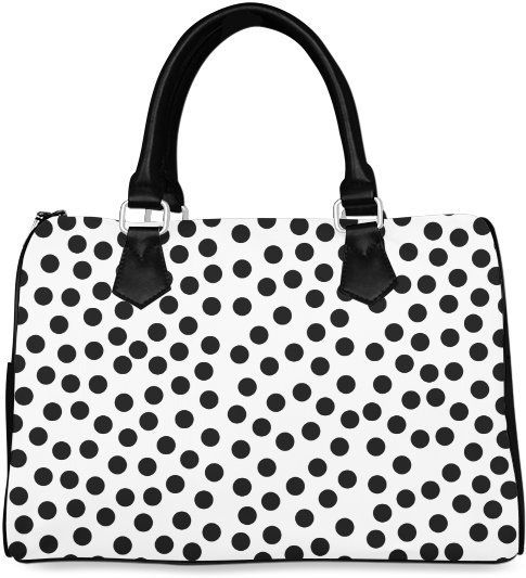 Polka Dot Handbag Blackand White