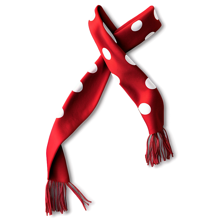 Polka Dot Red Scarf Png 20