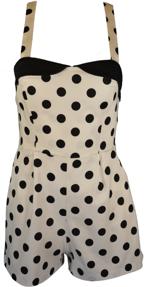 Polka Dot Romper Fashion