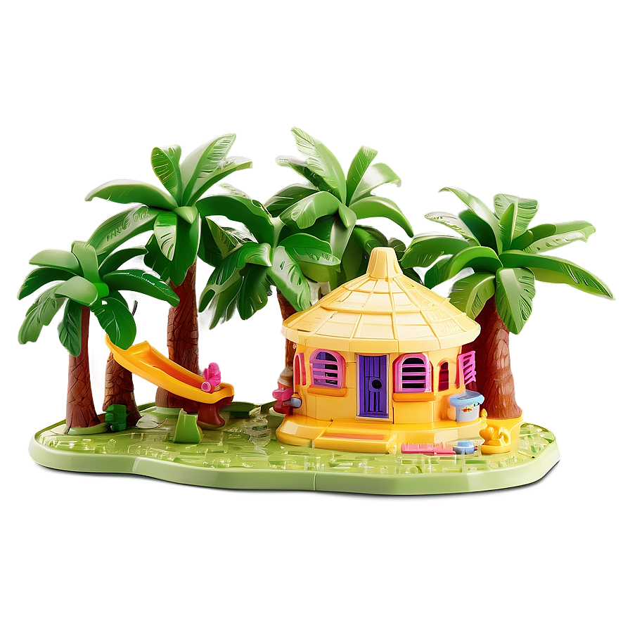 Polly Pocket Tropical Island Resort Png 06282024