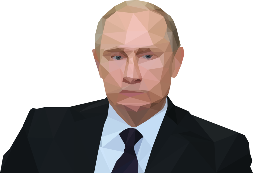 Polygonal Portrait Vladimir Putin