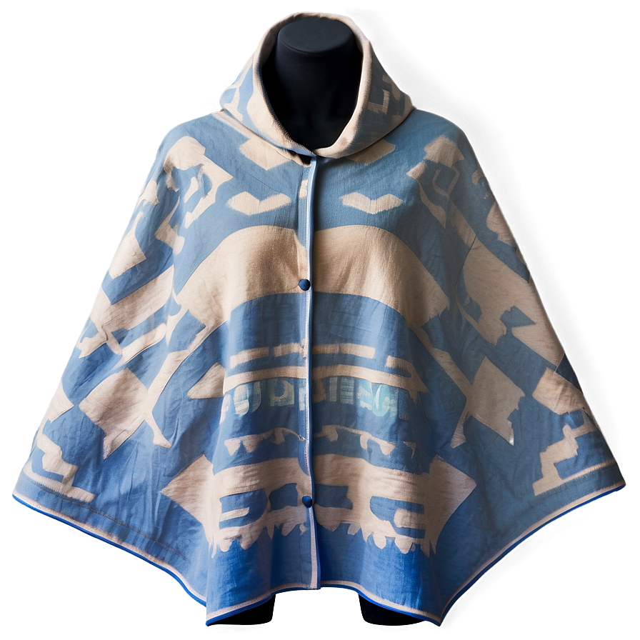 Poncho In Minimalist Design Png 06272024