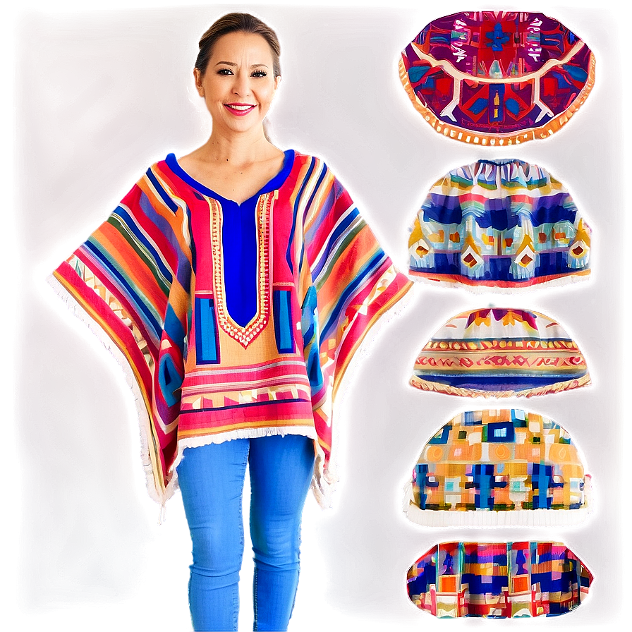 Poncho Outfit Idea Png Wrh